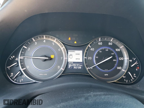 2013 Infiniti QX56 with VIN JN8AZ2NF7D9550174, listed as a Copart auction lot 79905424 with 206,101 mi miles and Salvage Title. Bid and sale history available at carsss.com. Image 9.