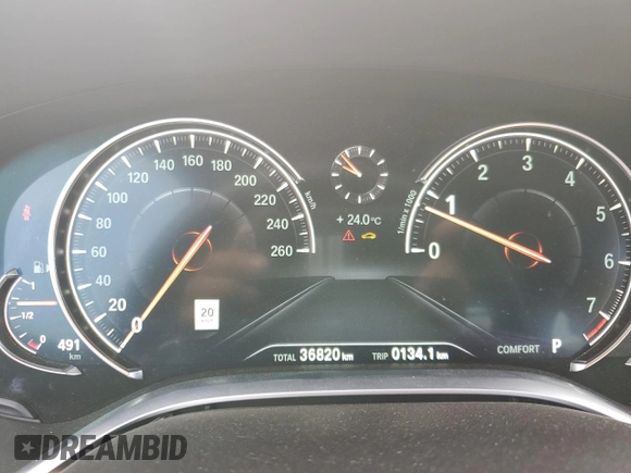2019 BMW 7 Series 750i xDrive with VIN WBA7B0C53KG527537, listed as a Copart auction lot 64113345 with 36,820 mi miles and Salvage title. Bid and sale history available at DreamBid. Image 9.
