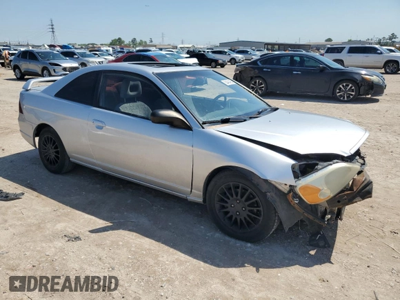 2001 Honda Civic EX with VIN 1HGEM229X1L098120, listed as a Copart auction lot 50434285 with 0 mi miles and Salvage Title. Bid and sale history available at carsss.com. Image 4.