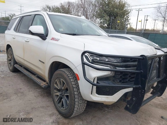 2021 Chevrolet Tahoe Z71 with VIN 1GNSKPKD3MR443411, listed as a IAAI auction lot 41593693 with 118,880 mi miles. Bid and sale history available at carsss.com. Image 1.