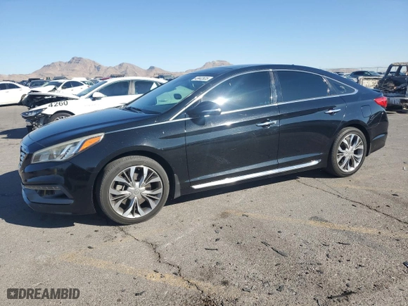 2015 Hyundai Sonata 2.0T Sport with VIN 5NPE34ABXFH239216, listed as a Copart auction lot 43442635 with 120,110 mi miles and Salvage Title. Bid and sale history available at carsss.com. Image 1.