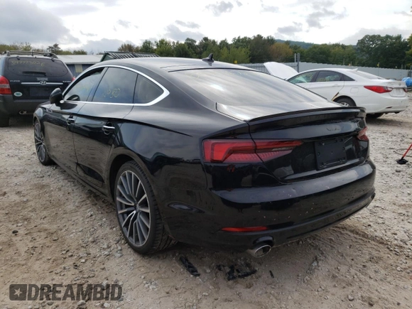 2018 Audi A5 Sportback Premium Plus with VIN WAUBNCF5XJA121335, listed as a Copart auction lot 59156722 with 64,980 mi miles. Bid and sale history available at carsss.com. Image 3.