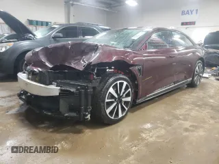 2024 Lucid Air Touring with VIN 50EA1TEA5RA004570, listed as a Copart auction lot 85683174 with 3,595 mi miles and Salvage Title. Bid and sale history available at carsss.com. Image 1.