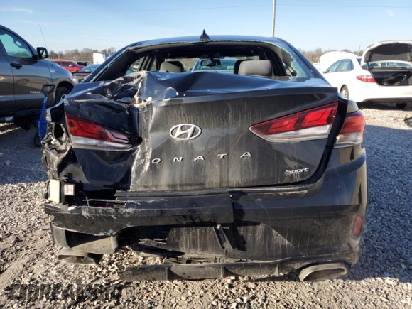 2018 Hyundai Sonata Sport Plus with VIN 5NPE34AF5JH716386, listed as a Copart auction lot 43592455 with 113,637 mi miles and Salvage Title. Bid and sale history available at DreamBid. Image 6.