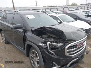 2019 GMC Terrain SLT with VIN 3GKALPEV1KL345315, listed as a IAAI auction lot 41919032 with 105,614 mi miles. Bid and sale history available at carsss.com. Image 1.