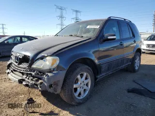 2002 Mercedes-Benz M-Class with VIN 4JGAB75E12A331867, listed as a Copart auction lot 42372375 with 120,434 mi miles and Salvage Title. Bid and sale history available at carsss.com. Image 1.