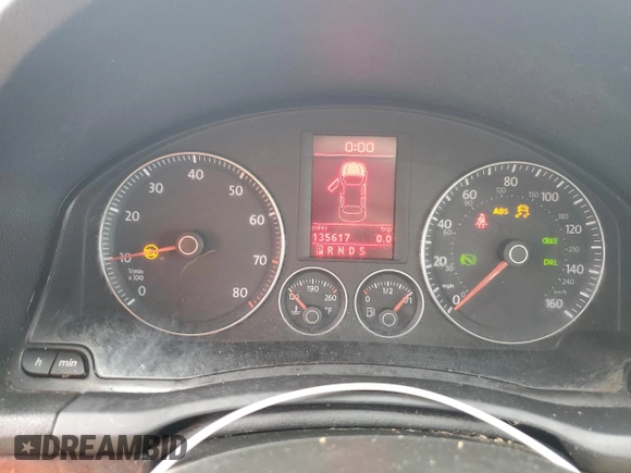 2007 Volkswagen Eos 2.0T with VIN WVWFA71F17V000623, listed as a Copart auction lot 54840164 with 135,617 mi miles and Salvage Title. Bid and sale history available at DreamBid. Image 9.