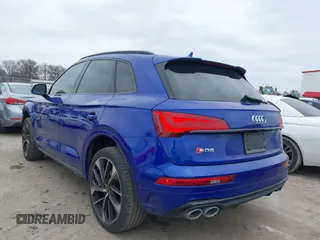 2021 Audi SQ5 Premium Plus with VIN WA1B4AFY4M2044751, listed as a IAAI auction lot 41591199 with 38,877 mi miles. Bid and sale history available at carsss.com. Image 3.