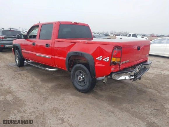 2004 GMC Sierra 2500 Crew Cab SLE with VIN 1GTGK23U44F100611, listed as a IAAI auction lot 41499087 with 1 mi miles. Bid and sale history available at carsss.com. Image 3.