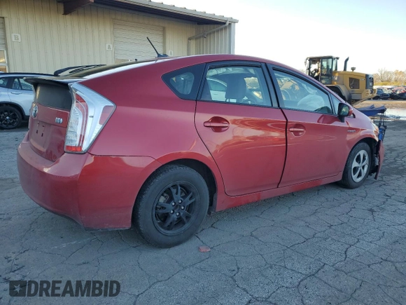 2014 Toyota Prius Four with VIN JTDKN3DU2E1761719, listed as a Copart auction lot 81494664 with 107,306 mi miles and Salvage Title. Bid and sale history available at DreamBid. Image 3.