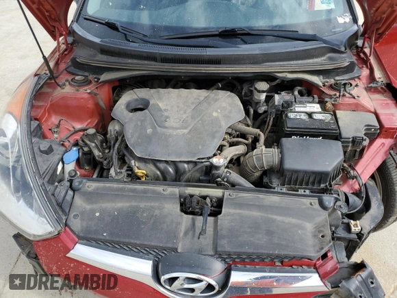 2013 Hyundai Veloster w/Black Int with VIN KMHTC6AD9DU086296, listed as a Copart auction lot 49581285 with 122,637 mi miles and Salvage Title. Bid and sale history available at carsss.com. Image 12.
