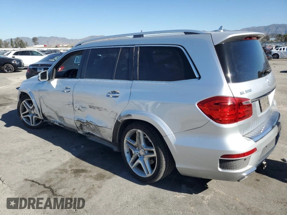 2013 Mercedes-Benz GL-Class GL 550 with VIN 4JGDF7DE2DA101552, listed as a Copart auction lot 46656895 with 195,058 mi miles and Salvage Title. Bid and sale history available at carsss.com. Image 2.