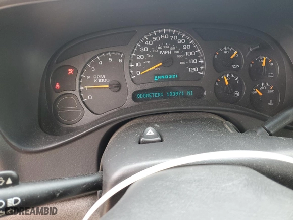 2003 Chevrolet Tahoe LS with VIN 1GNEK13Z43J181187, listed as a Copart auction lot 52332565 with 193,971 mi miles and Salvage Title. Bid and sale history available at carsss.com. Image 9.