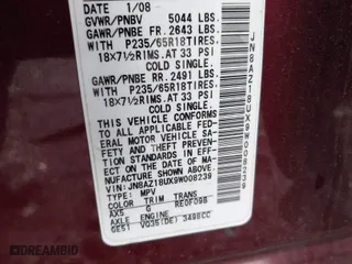 2009 Nissan Murano S with VIN JN8AZ18UX9W008239, listed as a IAAI auction lot 41259533 with 150,050 mi miles. Bid and sale history available at carsss.com. Image 9.