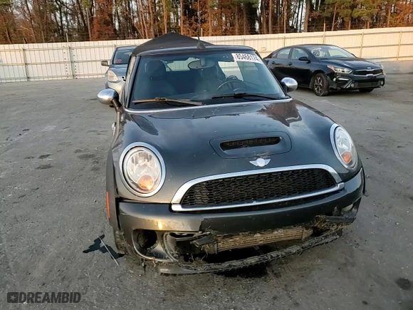 2011 MINI Cooper Convertible s with VIN WMWZP3C53BTX83342, listed as a Copart auction lot 85468174 with 105,535 mi miles and Salvage Title. Bid and sale history available at carsss.com. Image 11.