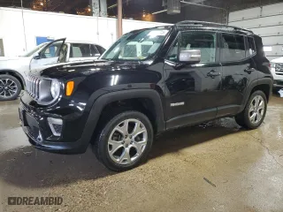 2019 Jeep Renegade Limited with VIN ZACNJBD17KPJ94098, listed as a Copart auction lot 52391715 with 100,885 mi miles and Clean Title. Bid and sale history available at carsss.com. Image 1.