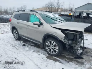 2020 Subaru Ascent Limited with VIN 4S4WMAJD3L3415950, listed as a IAAI auction lot 41411926 with 97,058 mi miles. Bid and sale history available at carsss.com. Image 1.