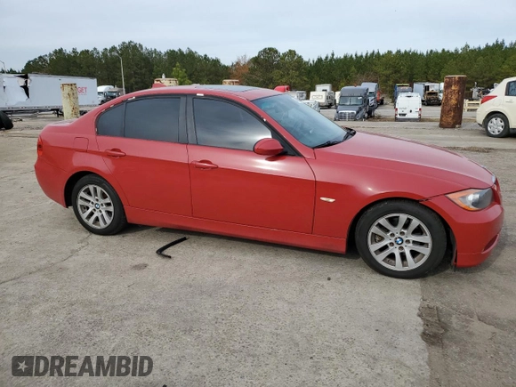 2007 BMW 3 Series 328i with VIN WBAVA33517KX73891, listed as a Copart auction lot 49141355 with Not Provided miles and Clean Title. Bid and sale history available at carsss.com. Image 4.