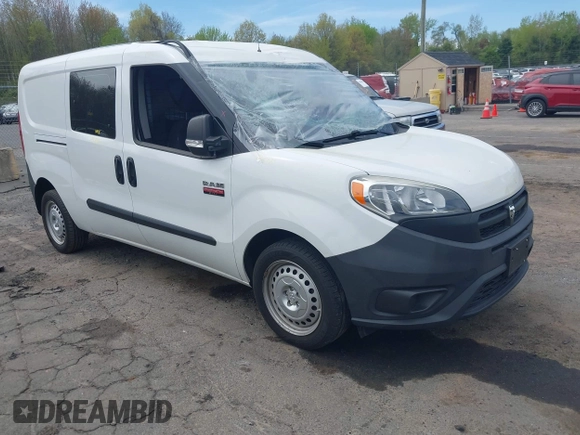 2017 Ram ProMaster City Cargo Tradesman z VIN ZFBERFAB5H6G52366, wystawiony jako IAAI lot #42147505 z przebiegiem 45 276 mil mil oraz . Historia ofert i sprzedaży dostępna na DreamBid. Obrazek 1.