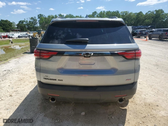 2023 Chevrolet Traverse RS with VIN 1GNEVJKW5PJ298636, listed as a Copart auction lot 53103595 with 13,313 mi miles and Salvage Title. Bid and sale history available at carsss.com. Image 6.