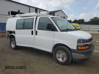 2019 Chevrolet Express Cargo Van with VIN 1GCWGAFG5K1299451, listed as a Copart auction lot 65785654 with 22,343 mi miles and Salvage Title. Bid and sale history available at carsss.com. Image 4.