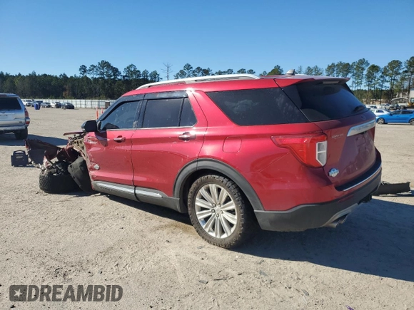 2022 Ford Explorer King Ranch z VIN 1FM5K8LC9NGB68945, wystawiony jako Copart lot #87059264 z przebiegiem 69 384 mil mil oraz Szkoda całkowita • Salvage title. Historia ofert i sprzedaży dostępna na DreamBid. Obrazek 2.