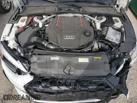 2024 Audi S5 Premium Plus with VIN WAUP4AF56RA011343, listed as a Copart auction lot 48170165 with 13,339 mi miles and Salvage Title. Bid and sale history available at DreamBid. Image 11.