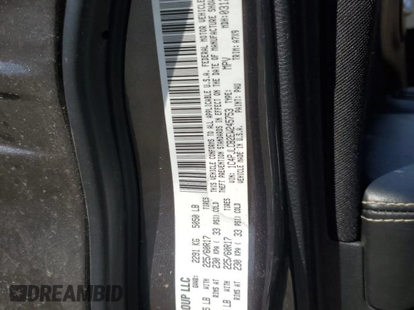 2014 Jeep Cherokee Latitude with VIN 1C4PJLCB2EW245753, listed as a Copart auction lot 49452985 with 106,240 mi miles and Salvage Title. Bid and sale history available at carsss.com. Image 14.