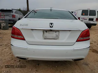 2011 Hyundai Equus Signature with VIN KMHGH4JF7BU038933, listed as a Copart auction lot 48356535 with 184,379 mi miles and Salvage title. Bid and sale history available at DreamBid. Image 6.
