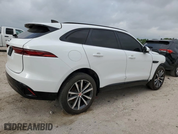 2023 Jaguar F-Pace S with VIN SADCJ2EX4PA706442, listed as a Copart auction lot 55444835 with 31,610 mi miles and Salvage title. Bid and sale history available at DreamBid. Image 3.