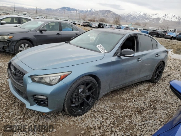 2014 Infiniti Q50 Premium with VIN JN1BV7AR2EM703991, listed as a Copart auction lot 85710924 with 193,804 mi miles and Salvage Title. Bid and sale history available at carsss.com. Image 1.