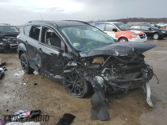 2017 Ford Escape SE with VIN 1FMCU9G90HUA22896, listed as a Copart auction lot 47629415 with Not Provided miles and Salvage Title. Bid and sale history available at DreamBid. Image 4.