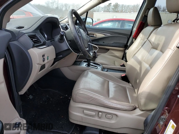 2016 Honda Pilot EX-L with VIN 5FNYF6H73GB037481, listed as a Copart auction lot 43769575 with 183,059 mi miles and Salvage Title. Bid and sale history available at carsss.com. Image 7.