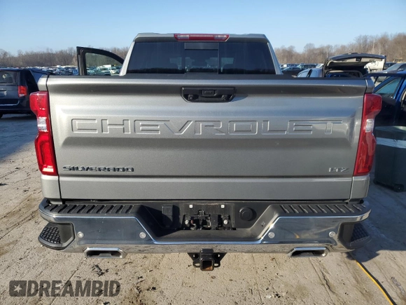 2023 Chevrolet Silverado 1500 LTZ with VIN 1GCUDGE81PZ167101, listed as a Copart auction lot 82321454 with 17,095 mi miles and Salvage Title. Bid and sale history available at carsss.com. Image 6.