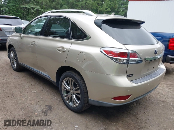 2013 Lexus RX 450h with VIN JTJBC1BA4D2051519, listed as a IAAI auction lot 42581660 with 128,839 mi miles and . Bid and sale history available at DreamBid. Image 3.
