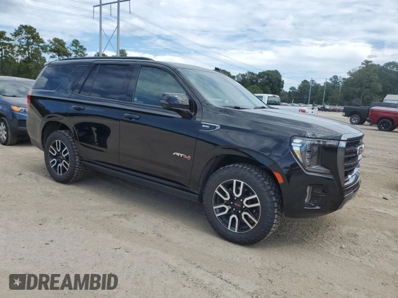 2023 GMC Yukon AT4 with VIN 1GKS2CKD7PR173027, listed as a Copart auction lot 73471844 with 55,318 mi miles and Salvage Title. Bid and sale history available at carsss.com. Image 4.