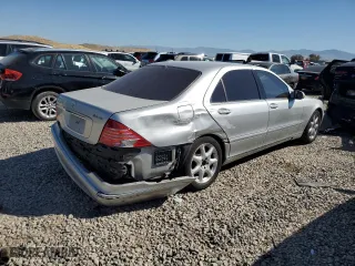 2006 Mercedes-Benz S-Class 5.0L with VIN WDBNG84J36A465246, listed as a Copart auction lot 68809814 with 0 mi miles and Salvage Title. Bid and sale history available at carsss.com. Image 3.
