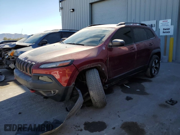 2017 Jeep Cherokee Trailhawk L Plus with VIN 1C4PJMBS6HD237128, listed as a Copart auction lot 44064115 with 105,897 mi miles and Salvage Title. Bid and sale history available at carsss.com. Image 1.