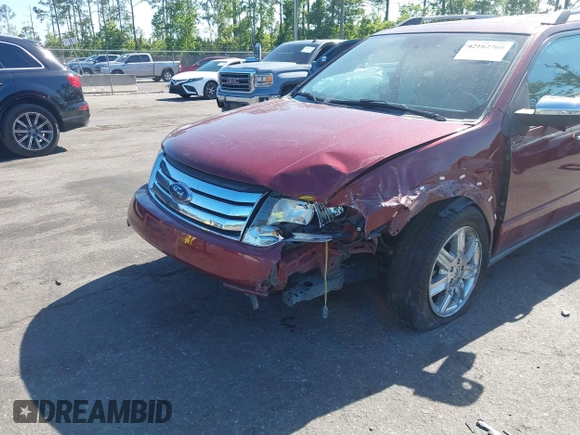 2008 Ford Taurus X Limited with VIN 1FMDK03W58GA14096, listed as a IAAI auction lot 42162760 with 122,347 mi miles and . Bid and sale history available at DreamBid. Image 6.