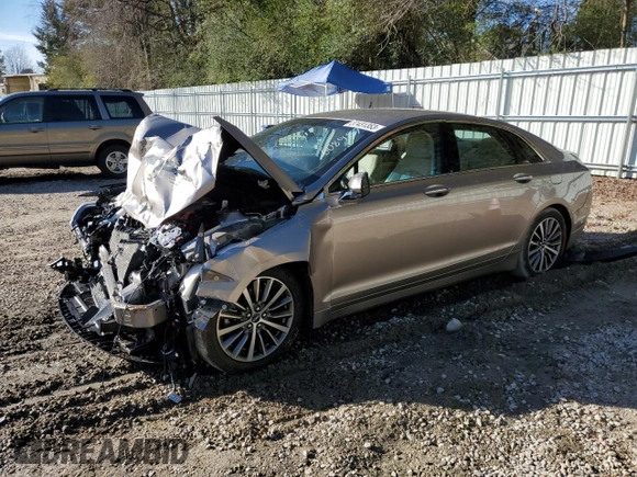 2018 Lincoln MKZ Hybrid Select with VIN 3LN6L5LU8JR608987, listed as a Copart auction lot 37431353 with Not provided miles and Salvage title. Bid and sale history available at DreamBid. Image 1.