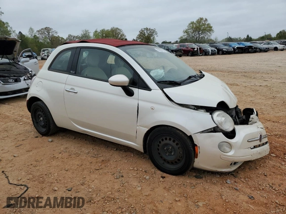 2012 FIAT 500 Pop with VIN 3C3CFFDR3CT127070, listed as a Copart auction lot 51525715 with 98,754 mi miles and Salvage Title. Bid and sale history available at carsss.com. Image 4.