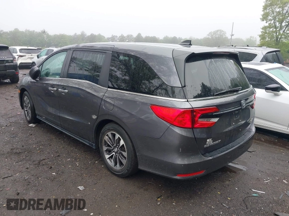 2022 Honda Odyssey EX-L z VIN 5FNRL6H77NB018068, wystawiony jako IAAI lot #42260972 z przebiegiem 37 990 mil mil oraz . Historia ofert i sprzedaży dostępna na DreamBid. Obrazek 3.