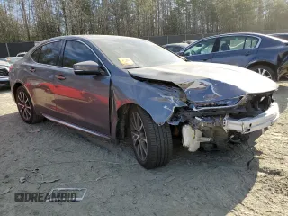 2018 Acura TLX Technology with VIN 19UUB2F56JA012371, listed as a Copart auction lot 46731045 with 76,569 mi miles and Salvage title. Bid and sale history available at DreamBid. Image 4.