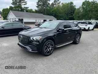 2021 Mercedes-Benz GLE 53 AMG z VIN 4JGFD6BB5MA206992, wystawiony jako Copart lot #60480835 z przebiegiem 83 537 mil mil oraz Czysty tytuł • Clean title. Historia ofert i sprzedaży dostępna na DreamBid. Obrazek 1.