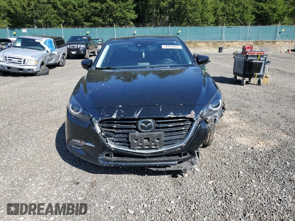 2018 Mazda 3 Grand Touring with VIN 3MZBN1W33JM190874, listed as a Copart auction lot 52973845 with 47,421 mi miles and Salvage Title. Bid and sale history available at DreamBid. Image 5.