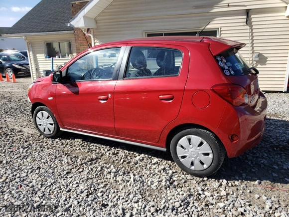 2015 Mitsubishi Mirage DE with VIN ML32A3HJ5FH037076, listed as a Copart auction lot 54060165 with 35,702 mi miles and Salvage Title. Bid and sale history available at carsss.com. Image 2.