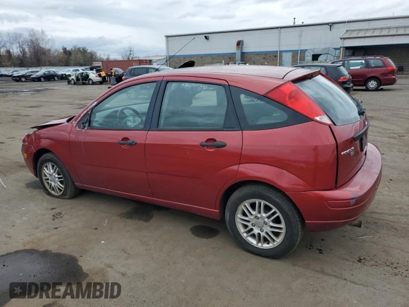 2005 Ford Focus S with VIN 3FAFP37N15R110724, listed as a Copart auction lot 52872255 with 182,925 mi miles and Salvage Title. Bid and sale history available at carsss.com. Image 2.