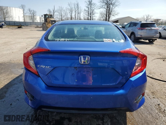2016 Honda Civic Sedan LX with VIN 19XFC2F52GE215171, listed as a Copart auction lot 53947405 with 102,565 mi miles and Salvage Title. Bid and sale history available at carsss.com. Image 6.