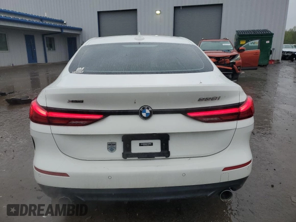 2020 BMW 2 Series 228i xDrive with VIN WBA73AK09L7F65240, listed as a Copart auction lot 55492085 with 68,606 mi miles and Salvage title. Bid and sale history available at DreamBid. Image 6.