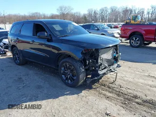 2021 Dodge Durango GT Plus with VIN 1C4RDJDG0MC751032, listed as a IAAI auction lot 41110723 with 90,224 mi miles. Bid and sale history available at carsss.com. Image 1.